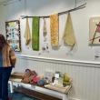 Visitor viewing a portion of the exhibit. (Photo courtesy Rockport Public Library)