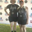 Novice rowers Emma Wendt and Gwen Yaeger, finished first and second in the Women’s Masters Novice single. (Photo courtesy Megunticook Rowing)