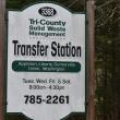 Street sign for the Transfer Station
