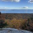 A view over Penobscot Bay and beyond to Isle au Haut, from the top of Bald Rock Mountain in Lincolnville. (Photo courtesy Lily Herb)