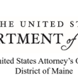 Dept. of Justice, District of Maine banner