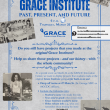 appeal in poster form for Grace Institute related items