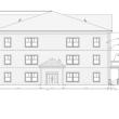 The east side of one proposed housing unit.