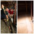 Before basement encapsulation showing exposed foundation and signs of dampness