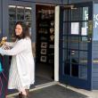 Christa Zuber opens the doors of the first indoor Rockland Makers Market to the public. Photo courtesy Christa Zuber