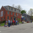 People line up for the second annual Petit Rex parade. (photo by Erica Thoms)