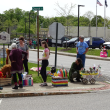People line up for the second annual Petit Rex parade. (photo by Erica Thoms)