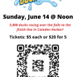 Buy tickets online until Friday, June 12th at midnight from www.WestBayRotaryOfMaine.org. Tickets can also be purchased from any West Bay Rotarian. And every Saturday until race day, West Bay Rotarians will be selling tickets in front of French & Brawn from 9 a.m. to 3 p.m.