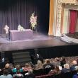 Reverend Seongmoon Ahn delivers the opening remarks at Arthur Crockett's Celebration of Life, May 9