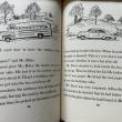 A few pages from Here Comes the Bus with illustrations of Bud Wood's bus by author Carolyn Haywood.