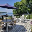 Dine from our deck overlooking the ocean! 