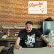 Sean Williams, Portland Roasty's manager, came up all winter to serve on his days off. The pop-up is in Main Street Markets' gallery space. Photo by Kay Stephens