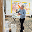 woman painting