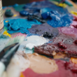 close up of palette