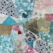 collage with pastels