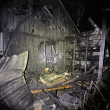 What remains following the May 2, Stockton Springs fire. (photo courtesy of Maine State Police)
