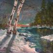 winter river scene