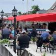Waterfront dining, outside deck, breakfast