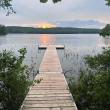 Sunset view from dock.