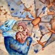 painting, people, drones