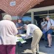 Outside the Rockport Public Library June 9.