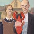 American Gothic with lobster