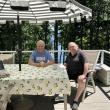 Former Camden Select Board Chairs Bob Falciani and John French. (Photo by Lynda Clancy)