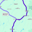 Google Maps screenshot of the short 20 minute distance between the two towns. Image via Google Maps