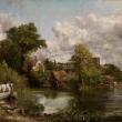 painting with a horse on a barge