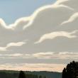 gray clouds above horizon