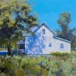 white farmhouse