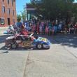 man in go cart