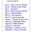 weekly band roster