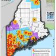 Maine map of areas regulated for Emerald Ash Borer