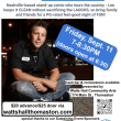 A poster with details about comedy night with Lee Hardin.