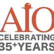 AIO 35+ years logo