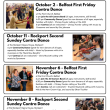 October, November schedule