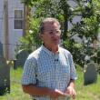 Ron Romono at cemetery
