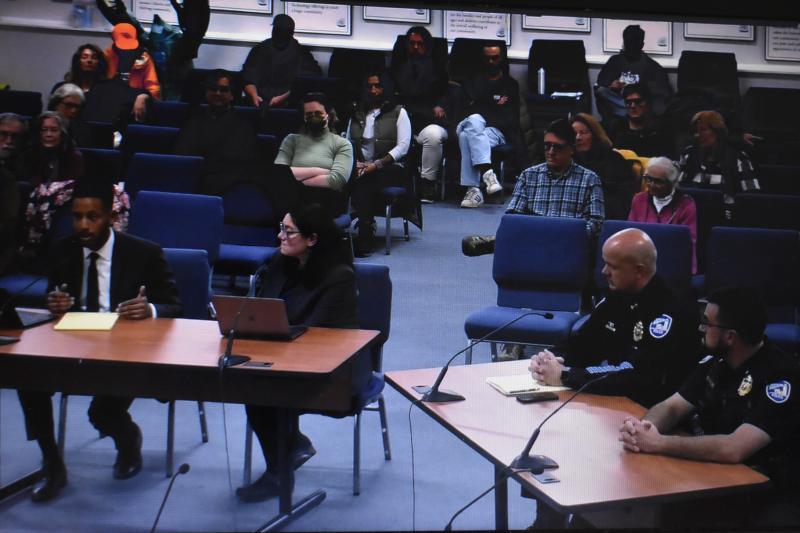 Livestream feed of a portion of a City Council meeting