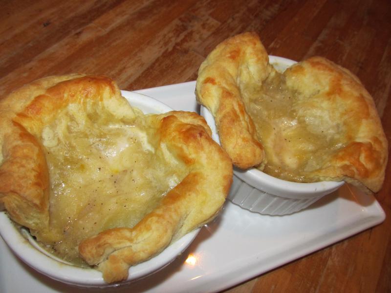 Individual turkey pot pies with a posh crust. Photo by Kay Stephens