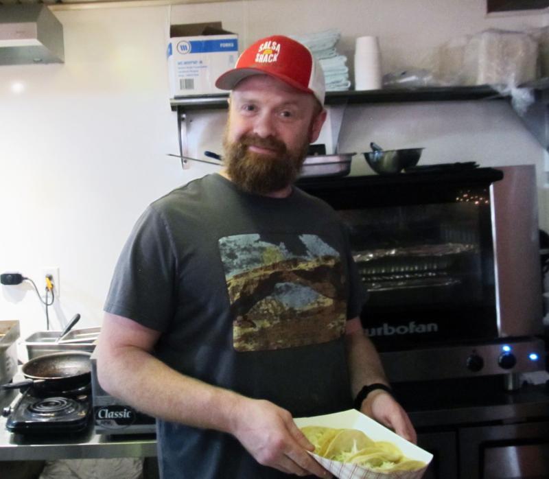 Cory LaForge, a native Mainer, turned his taco truck into a new restaurant. Photo by Kay Stephens