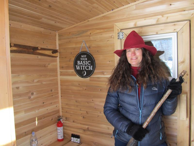 Salty Witch Sauna by founder Nicolle Littrell. Photo by Kay Stephens