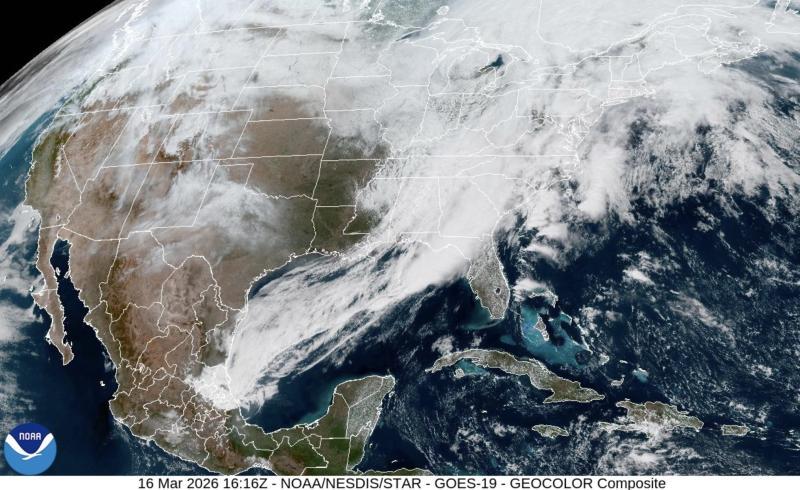 March 16, 2016 (Image courtesy National Weather Service)
