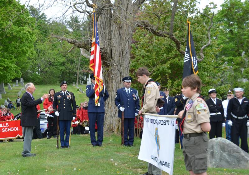 Memorial Day 2018 in Rockport, at the Amsbury Hill Cemetery. (Photo by Lynda Clancy)