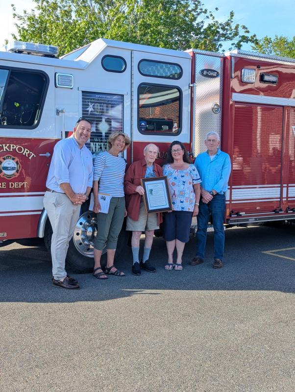 Charlie Knight and Rockport Select Board (Photo courtesy Town of Rockport)