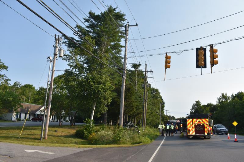 Northwest side of the intersection