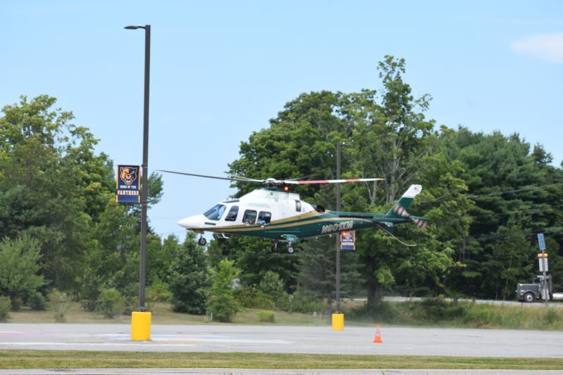 helicopter lifting from ground