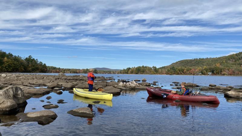 Megunticook Lake in fall 2020