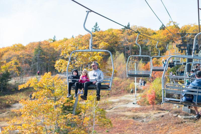 Camden Snow Bowl Fall Chairlift rides take place every Sunday through October. (Photo courtesy Camden Snow Bowl)