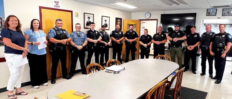 Camden – Rockport Policing Partnership: In a swearing in ceremony late last month, Rockport and Camden police officers were officially sworn in to jointly serve Rockport and Camden residents. 